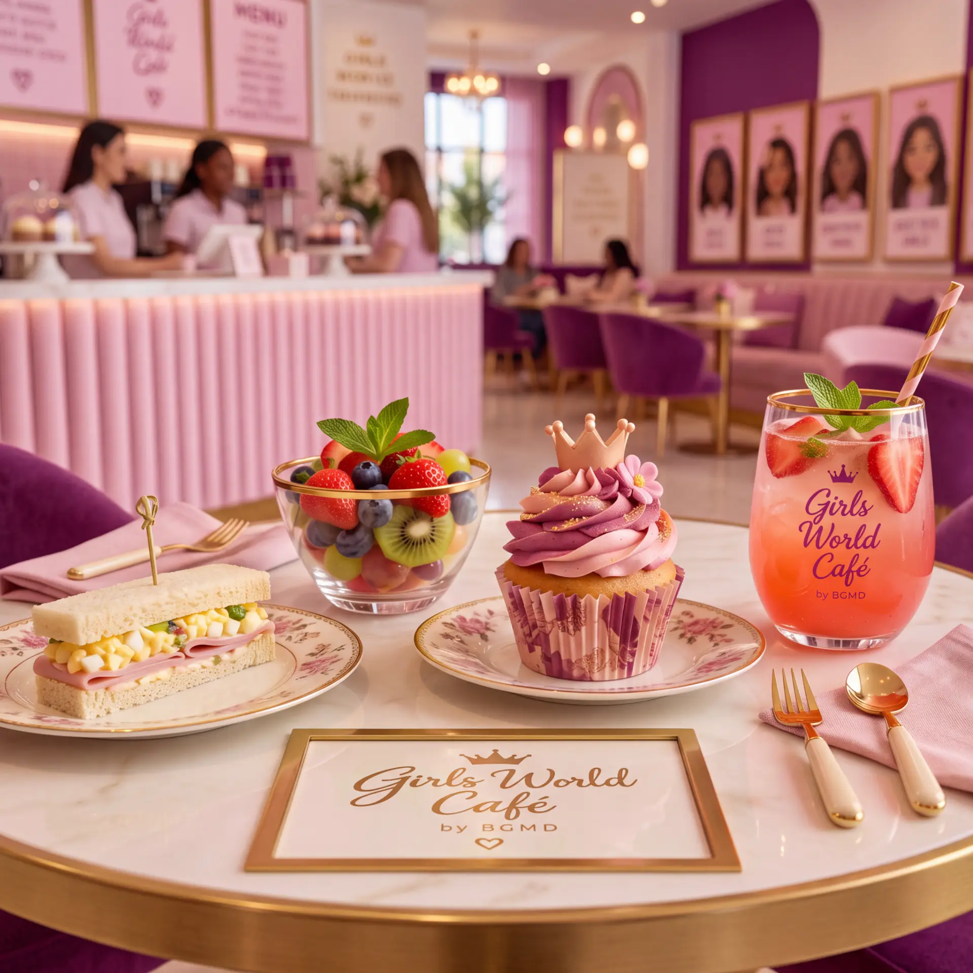 Girls World Café menu